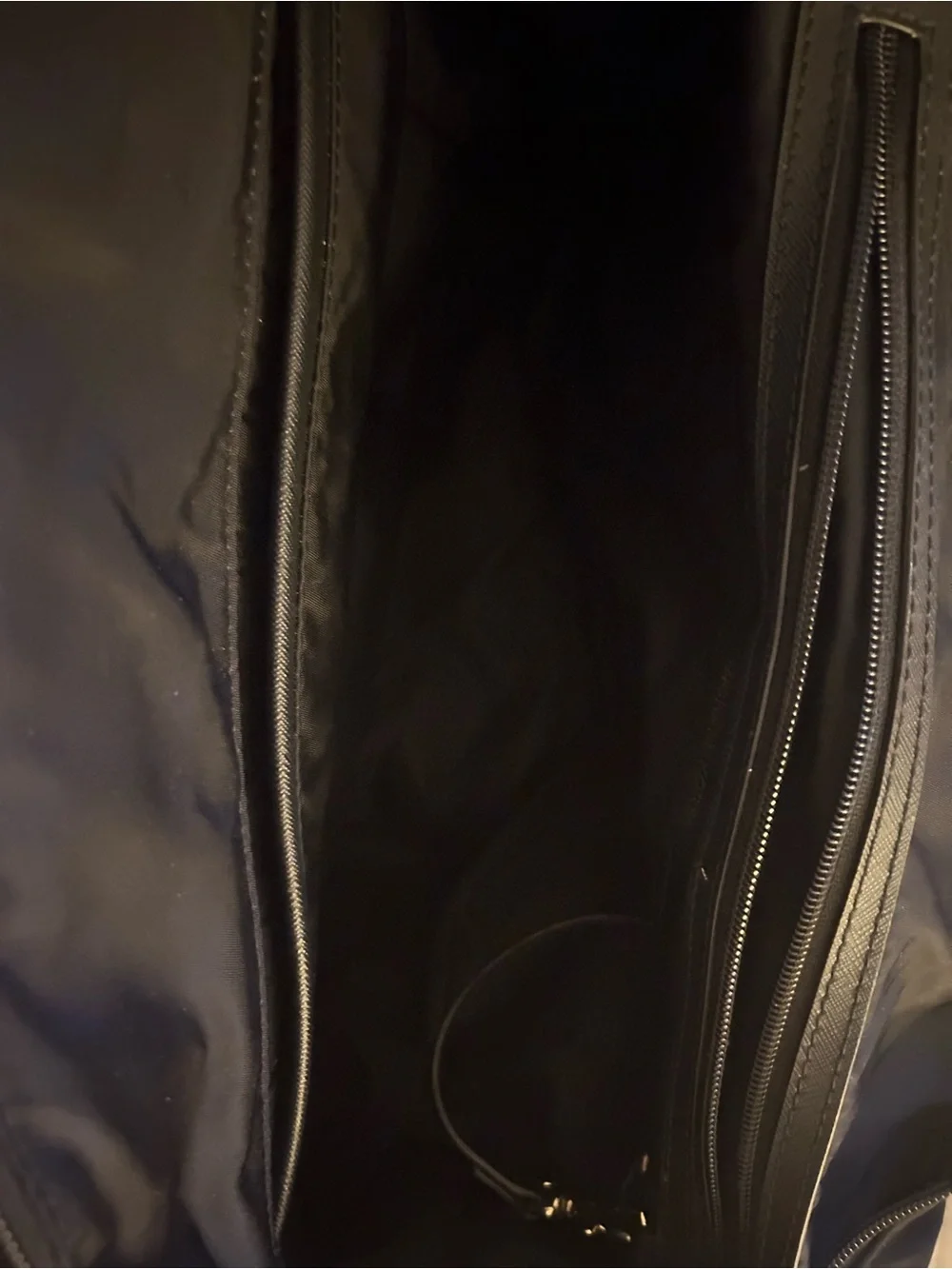 Michael Kors Black nylon Tote Bag with Front Zip Pocket
